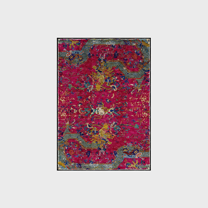 Waschbarer, weicher Teppich „Oriental Dragon“