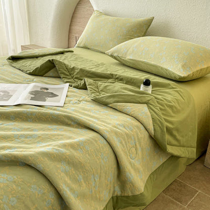 Luxuriöse dreilagige Sommersteppdecke aus Baumwolle im Jacquard-Stil - Bettwäsche-Set - 200cm x 230cm - image 1