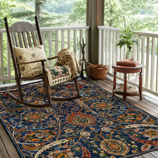 Waschbarer, weicher, rutschfester Persian Bohemia-Teppich