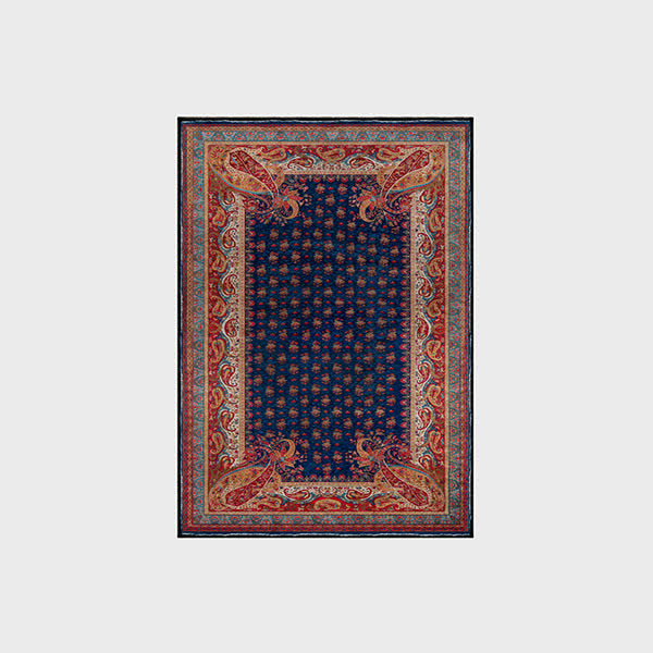 Weicher, rutschfester Retro-Paisley-Teppich für drinnen und draußen