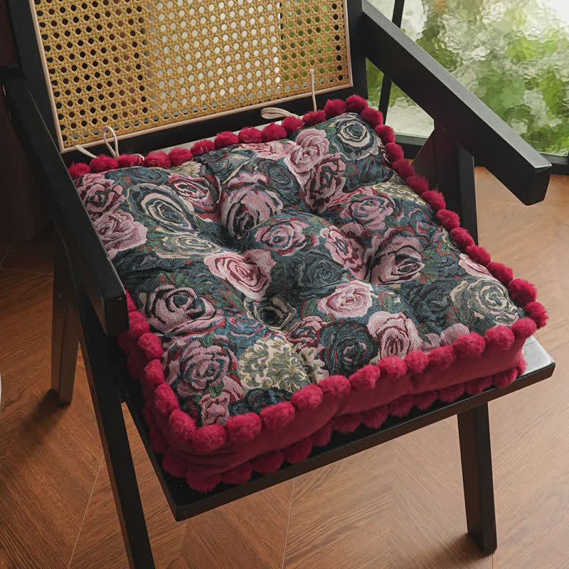 Bequemes Bodenstuhlkissen „Vintage Rose“