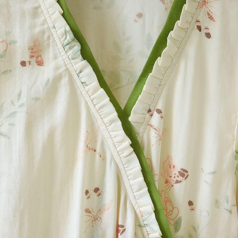 Rustikales Pyjama-Set aus Bambusfaser