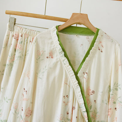 Rustikales Pyjama-Set aus Bambusfaser