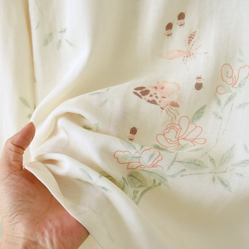 Rustikales Pyjama-Set aus Bambusfaser