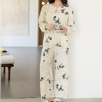 Refresh – Atmungsaktives Loungewear-Set mit Blumenmuster