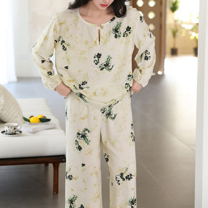 Refresh – Atmungsaktives Loungewear-Set mit Blumenmuster