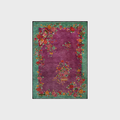 Weicher, waschbarer Anti-Rutsch-Teppich im Vintage-Rose-Design