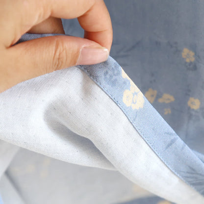 Elegantes, kurzärmliges Pyjama-Set aus Bambusfaser mit Blumenmuster