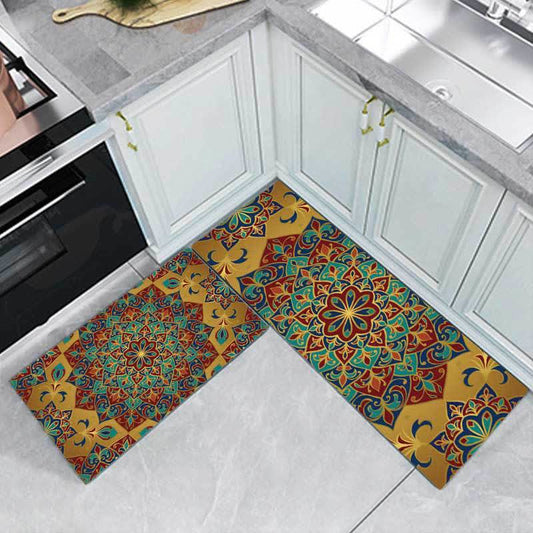 Wasserabsorbierender Küchenteppich im Bohemian-Retro-Stil