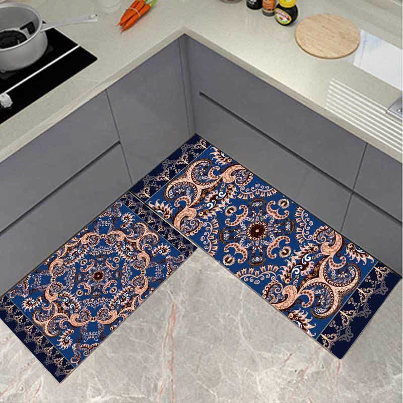 Eleganter saugfähiger Mandala-Läuferteppich