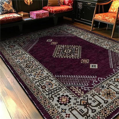 Weicher Teppich im persischen Ethno-Stil im Retro-Stil