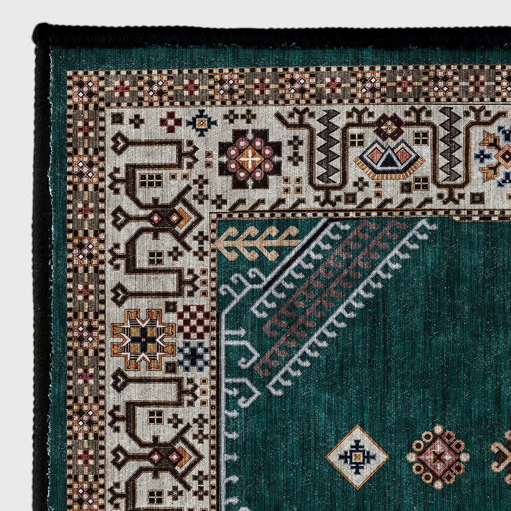 Weicher Teppich im persischen Ethno-Stil im Retro-Stil