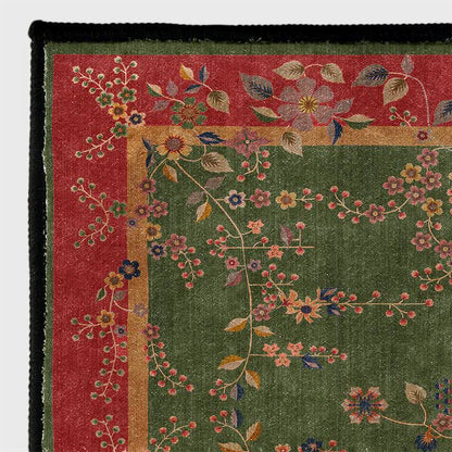 Faltbarer Anti-Rutsch-Teppich mit Retro-Blumenmuster