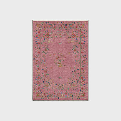 Faltbarer Teppich für drinnen und draußen mit Retro-Blumenmuster
