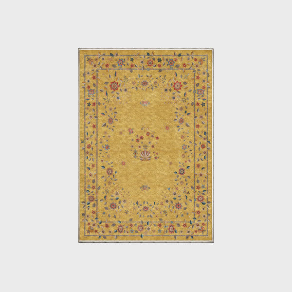 Faltbarer Teppich für drinnen und draußen mit Retro-Blumenmuster