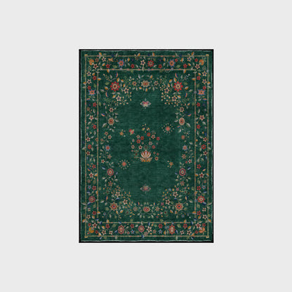 Faltbarer Teppich für drinnen und draußen mit Retro-Blumenmuster