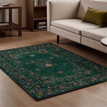 Faltbarer Teppich für drinnen und draußen mit Retro-Blumenmuster