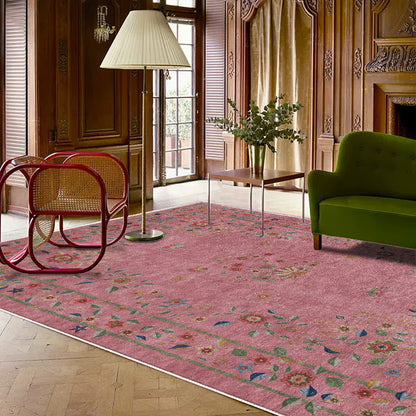 Faltbarer Teppich für drinnen und draußen mit Retro-Blumenmuster