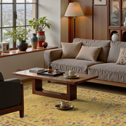 Faltbarer Teppich für drinnen und draußen mit Retro-Blumenmuster