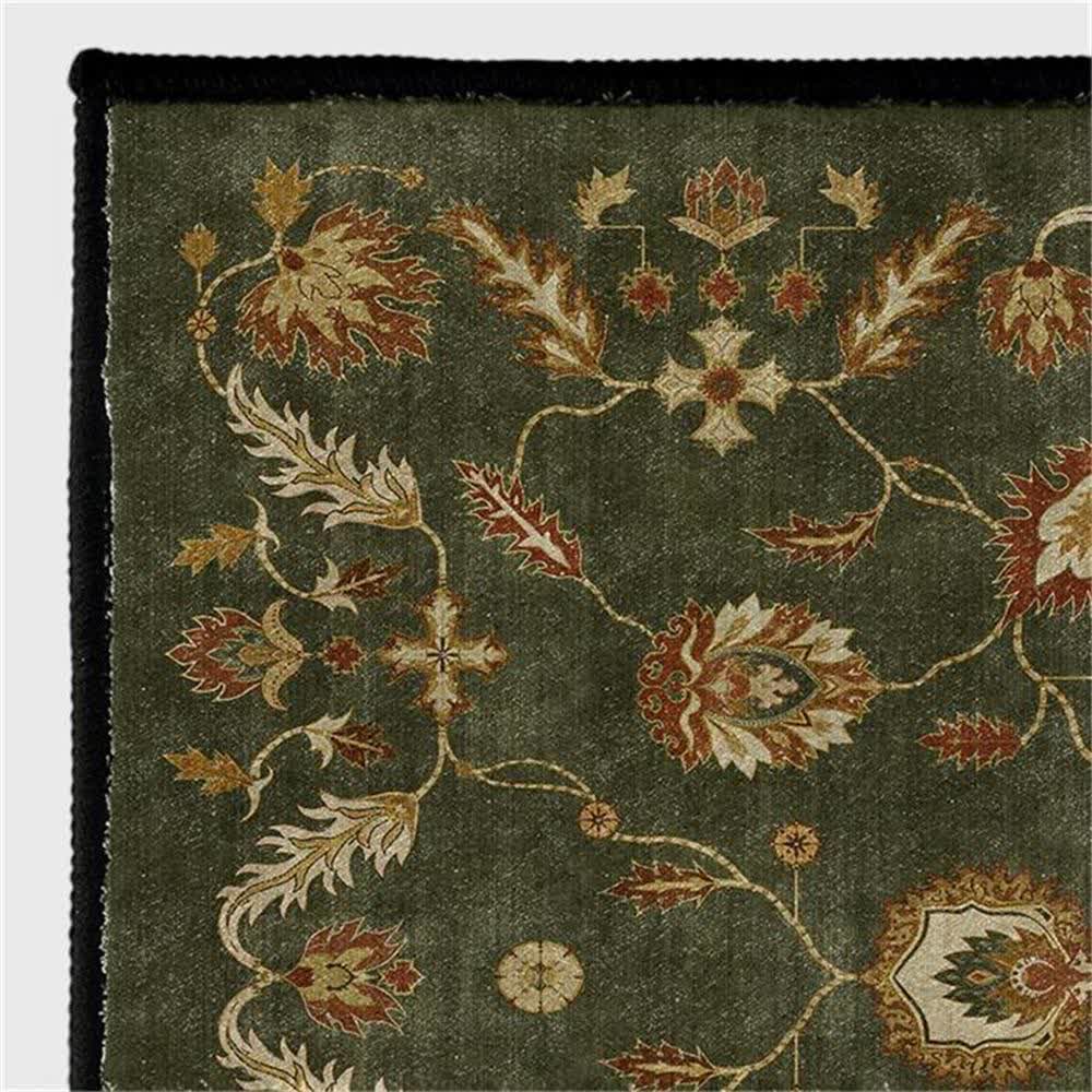 Rutschfester Teppich für drinnen und draußen mit Paisley-Blumenmuster