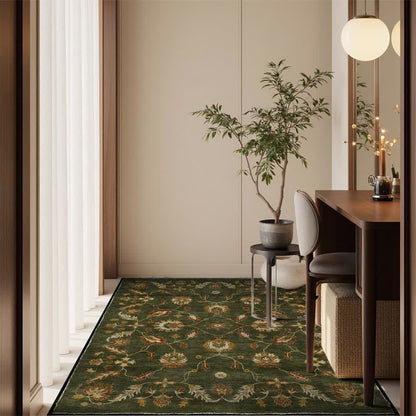 Rutschfester Teppich für drinnen und draußen mit Paisley-Blumenmuster