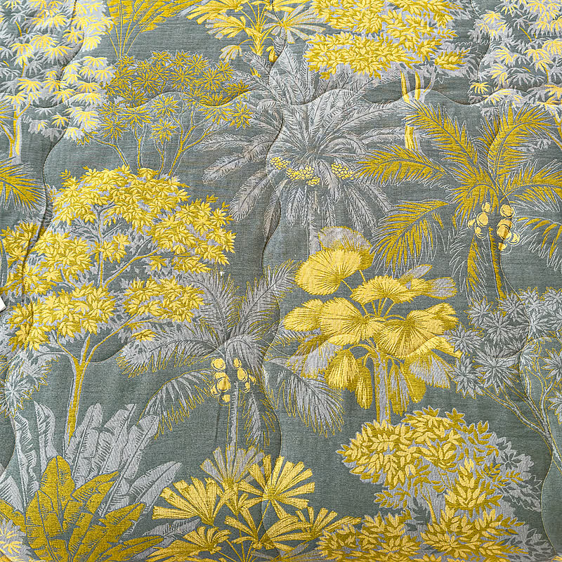 Vintage Tropical Doppellagige Sommerdecke aus reiner Baumwolle