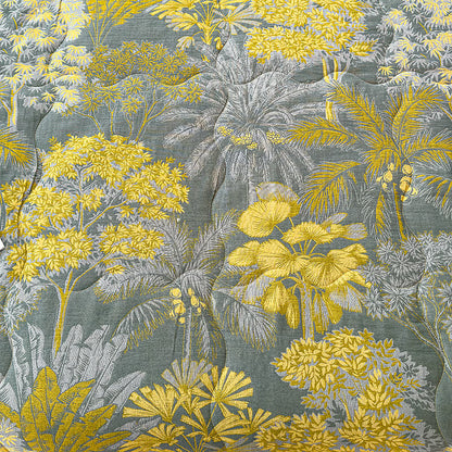 Vintage Tropical Doppellagige Sommerdecke aus reiner Baumwolle