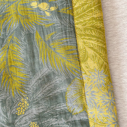Vintage Tropical Doppellagige Sommerdecke aus reiner Baumwolle