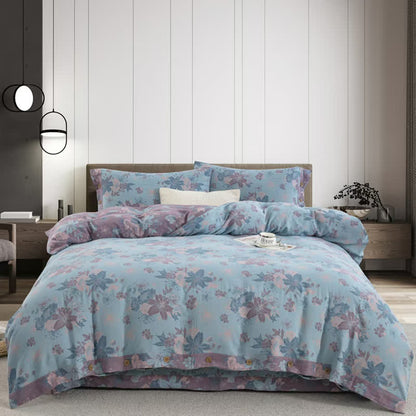 Lily Baumwollgaze-Jacquard-Bettwäscheset (4-teilig)