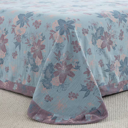 Lily Baumwollgaze-Jacquard-Bettwäscheset (4-teilig)