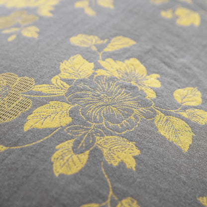 Rustikales Jacquard-Bettwäscheset aus Baumwollgaze mit Blumenmuster (4-teilig) - image 8