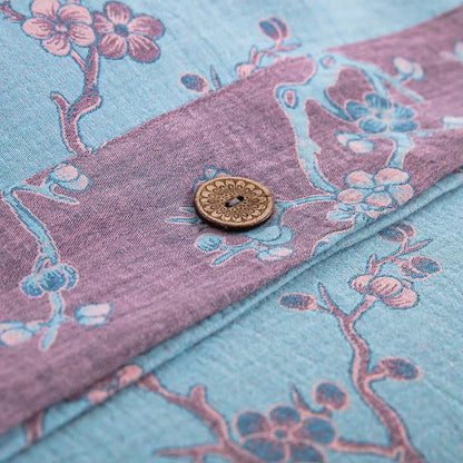 Wintersweet Baumwollgaze-Jacquard-Bettwäscheset (4-teilig)