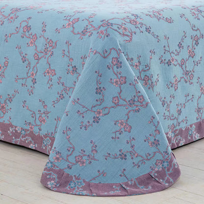 Wintersweet Baumwollgaze-Jacquard-Bettwäscheset (4-teilig)