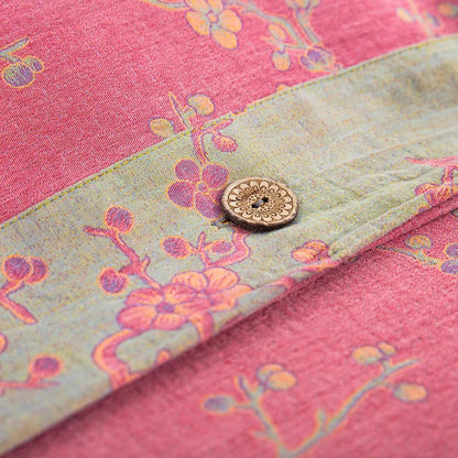 Wintersweet Baumwollgaze-Jacquard-Bettwäscheset (4-teilig)