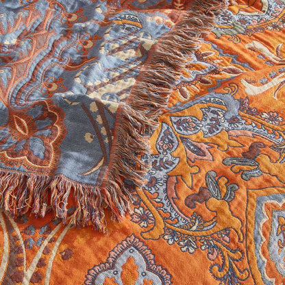 Steppdecke aus Baumwollgaze im Boho-Stil