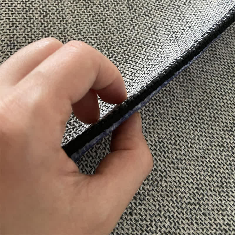 Runder Vintage-Teppich für drinnen und draußen mit Blumenmuster