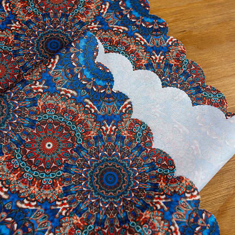 Böhmische Mandala-Tischdecke, wasserdicht, verschleißfest