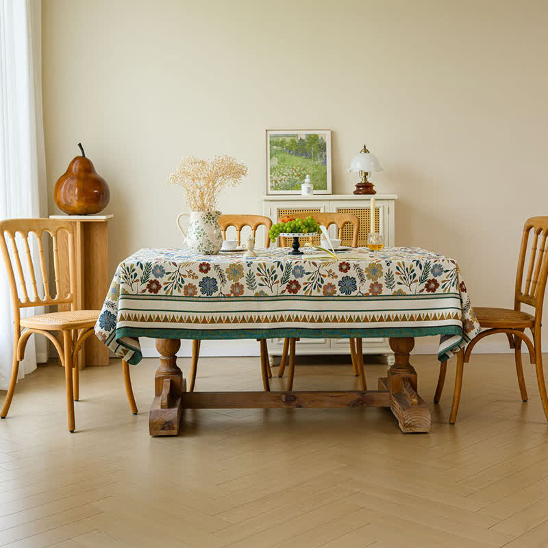 Jacquard Vintage Pastoral Dekorative Tischdecke
