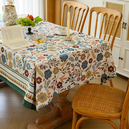 Jacquard Vintage Pastoral Dekorative Tischdecke