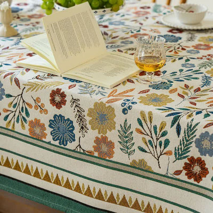 Jacquard Vintage Pastoral Dekorative Tischdecke