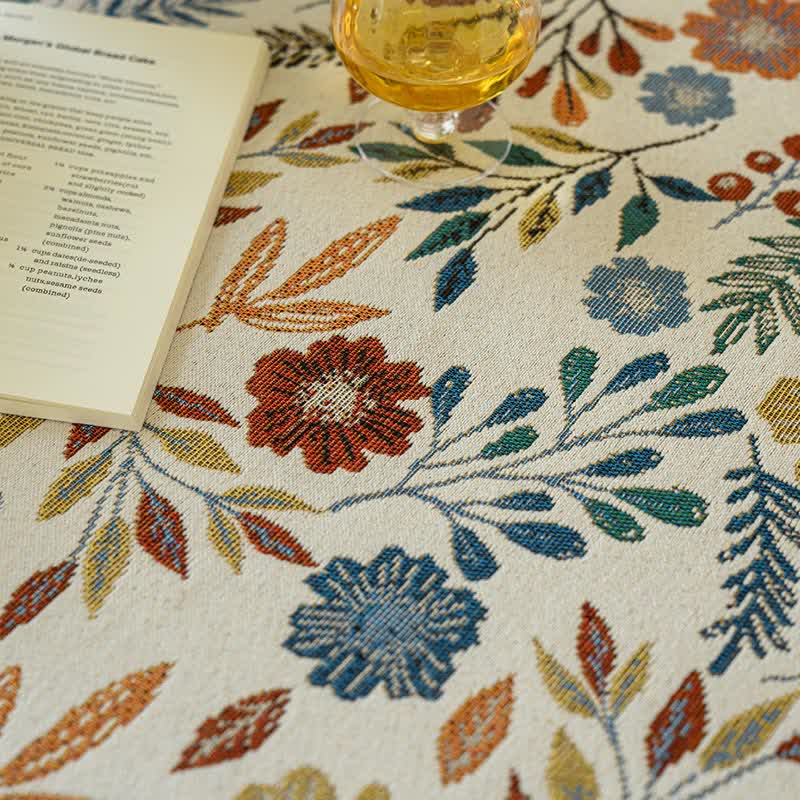 Jacquard Vintage Pastoral Dekorative Tischdecke