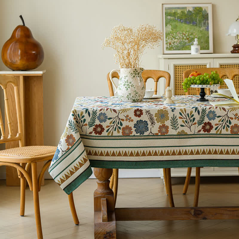 Jacquard Vintage Pastoral Dekorative Tischdecke