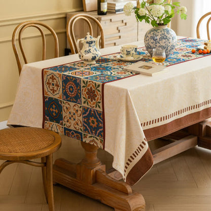 Dekorative Jacquard-Tischdecke im marokkanischen Stil