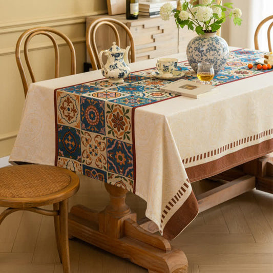 Dekorative Jacquard-Tischdecke im marokkanischen Stil