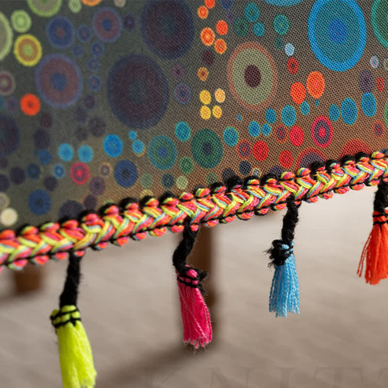 Wasserdichte, helle Mandala-Rechteck-Tischdecke