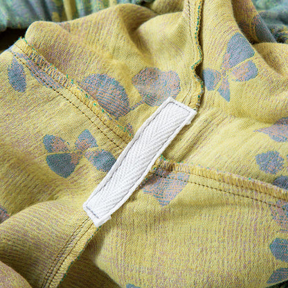Nachtwäscheset aus Baumwollgaze mit Jacquardmuster und Rosenmuster