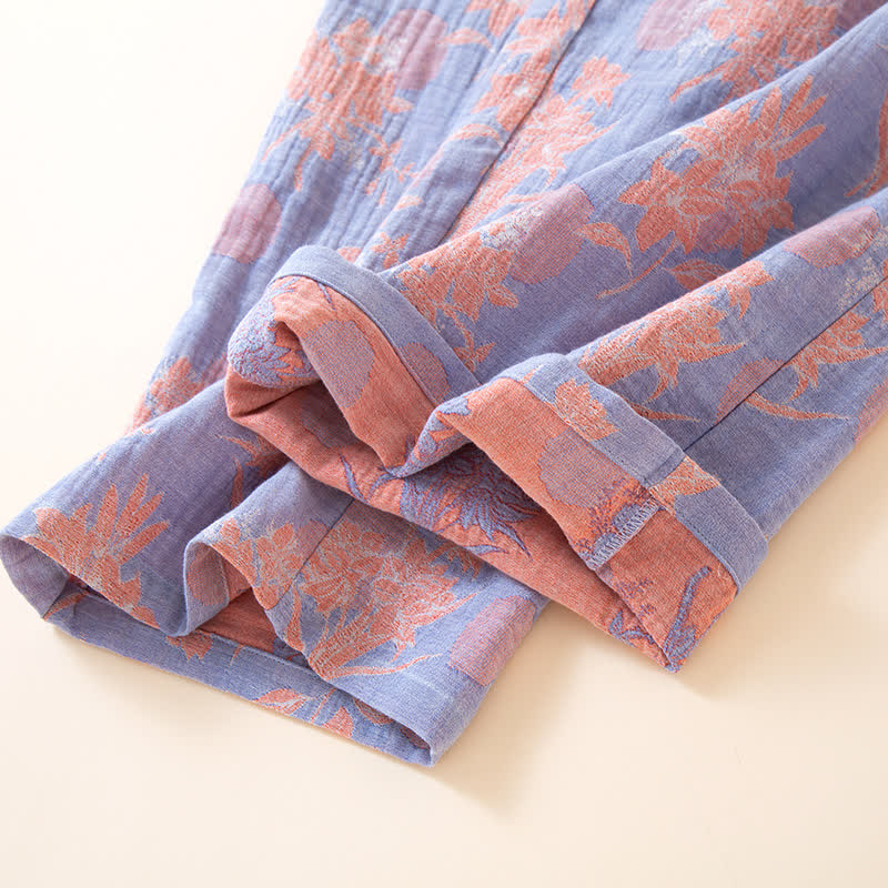 Oriental Lily – Nachtwäsche-Set aus Baumwollgaze