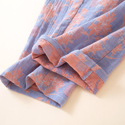 Oriental Lily – Nachtwäsche-Set aus Baumwollgaze