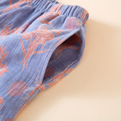 Oriental Lily – Nachtwäsche-Set aus Baumwollgaze