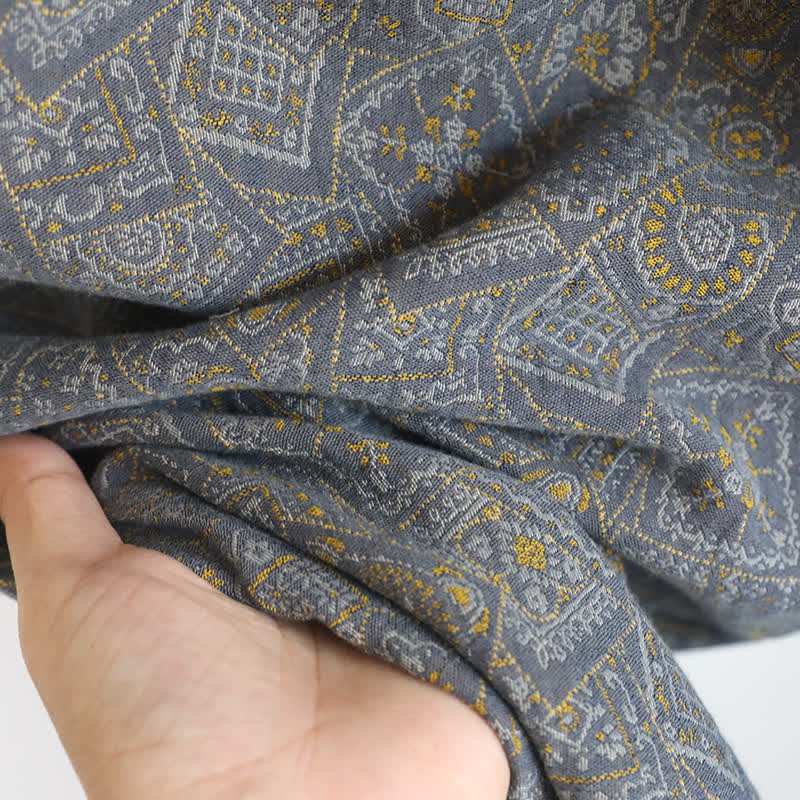 Unisex Japanisches Kimono-Pyjama-Set mit geometrischem Muster
